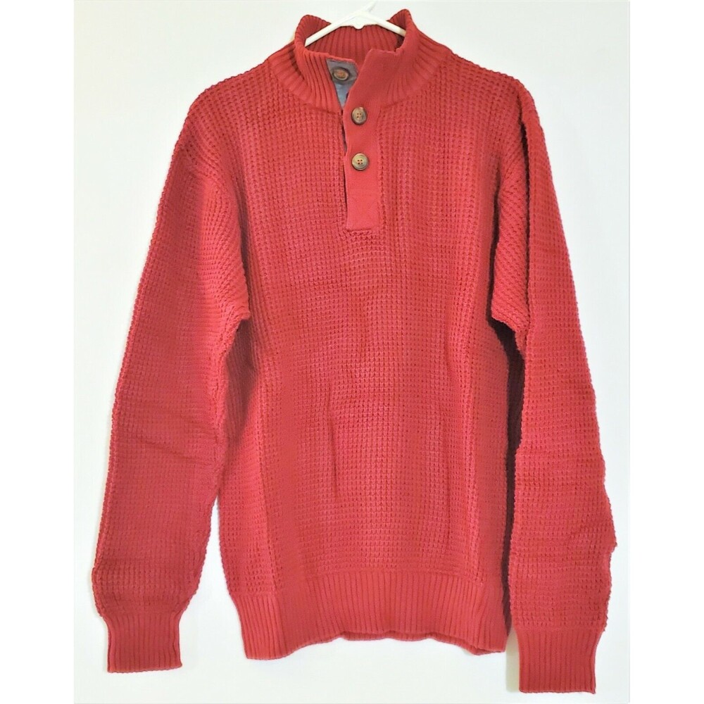 Weatherproof Vintage Men's Sweater Red Long Sleeve L XL